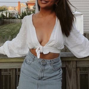Urban outfitters cropped long sleeve